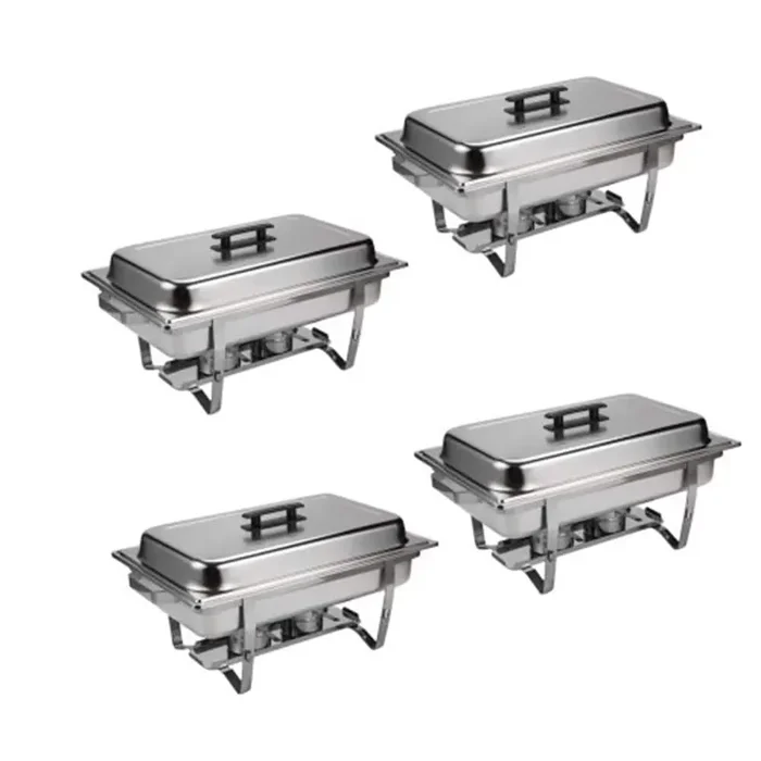 Buffet Catering Dish for Home and Outdoor 4-Pieces