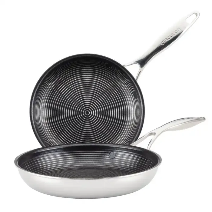 C-Series 8 .5 and 10 in. Stainless Steel Nonstick Frying Pan Silver
