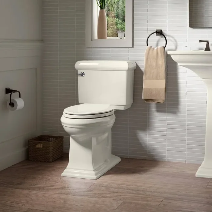 Cachet Elongated Grip-Tight Q3 Toilet Seat in Biscuit (2-Pack)