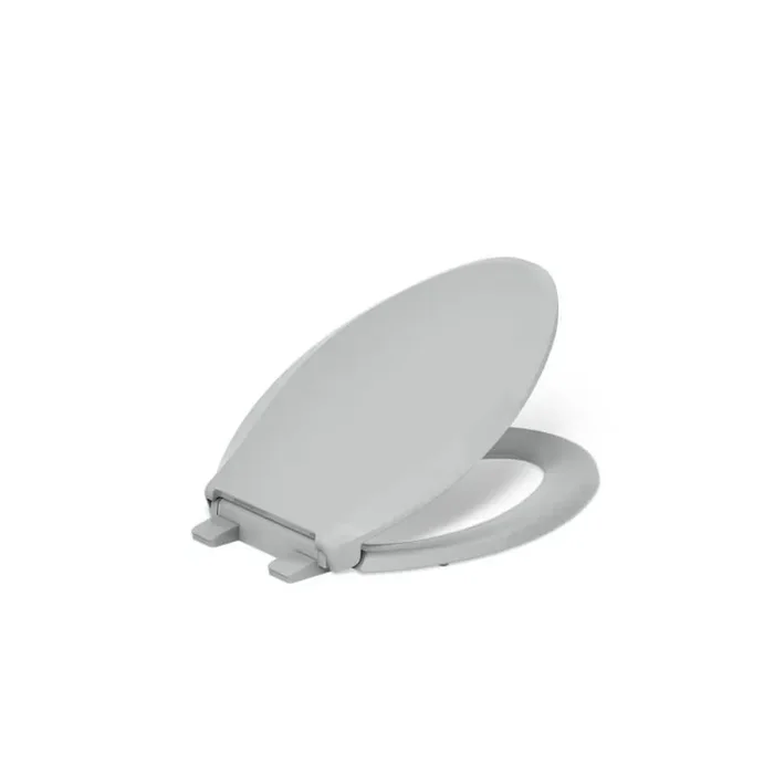 Cachet Elongated Nightlight Quiet Close Toilet Seat in Ice Grey