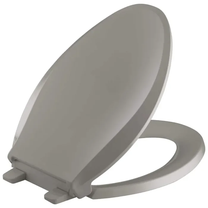 Cachet Elongated Quiet-Close with Grip-Tight Bumpers Toilet Seat in Cashmere