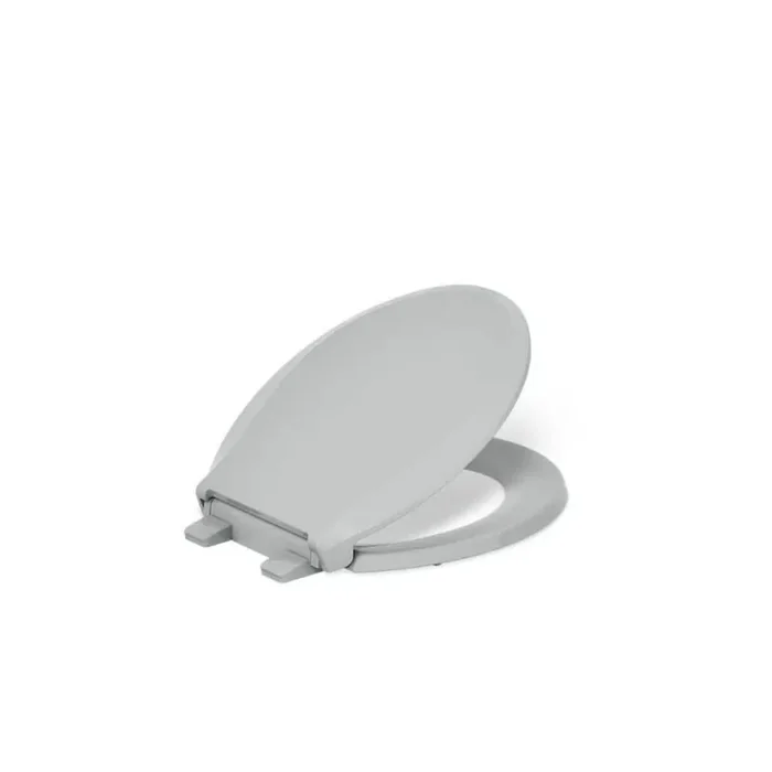 Cachet Round Toilet Seat in Ice Grey