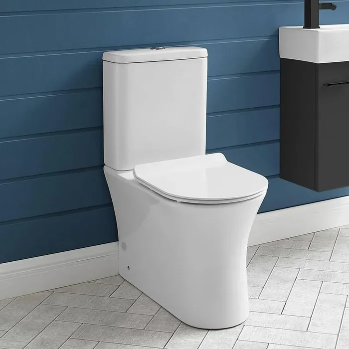 Calice 2-Piece 12 in. Rough-in 1.1/1.6 GPF Dual Top Flush Elongated Toilet in Glossy White Seat Included