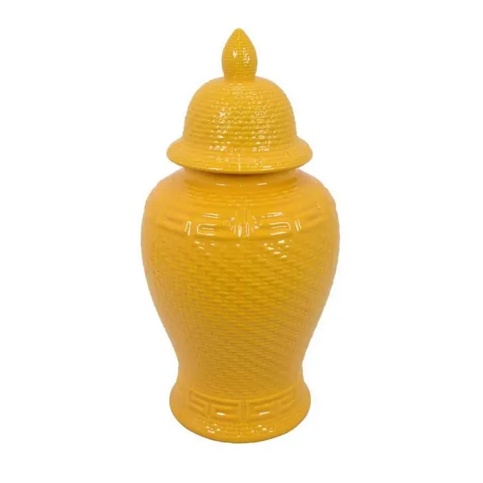 Ceramic Jar with Finial Top