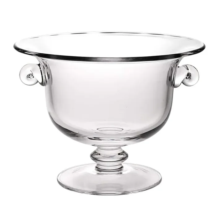 Champion 9 in. clear European Mouth Blown Handmade Crystal Bowl