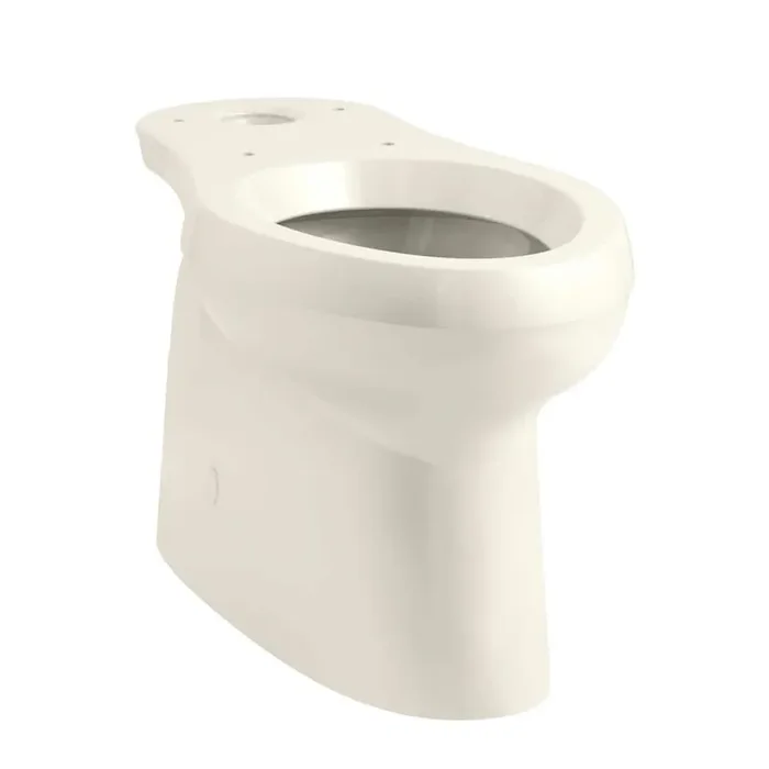 Cimarron 12 in. Rough In Elongated Chair Height Toilet Bowl Only with Skirted Trapway in Biscuit, Seat Not Included