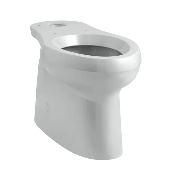 Cimarron 12 in. Rough In Elongated Chair Height Toilet Bowl Only with Skirted Trapway in Ice Grey, Seat Not Included