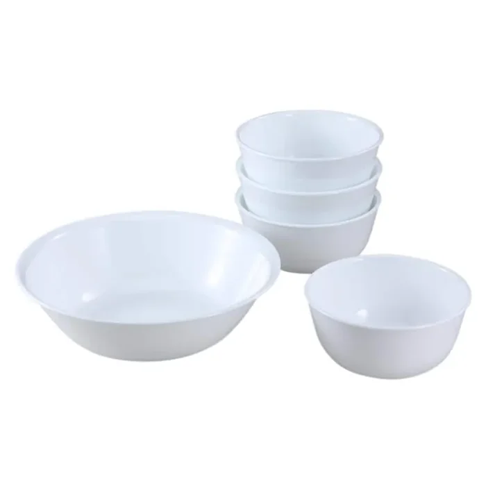 Classic 5-Piece Winter Frost White Bowl Set