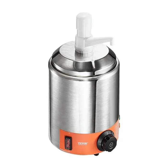 Electric Cheese Dispenser, 2.3 qt. Commercial Hot Fudge Warmer, Adjustable 86-230℉ Nacho Cheese Sauce Beverage sereware