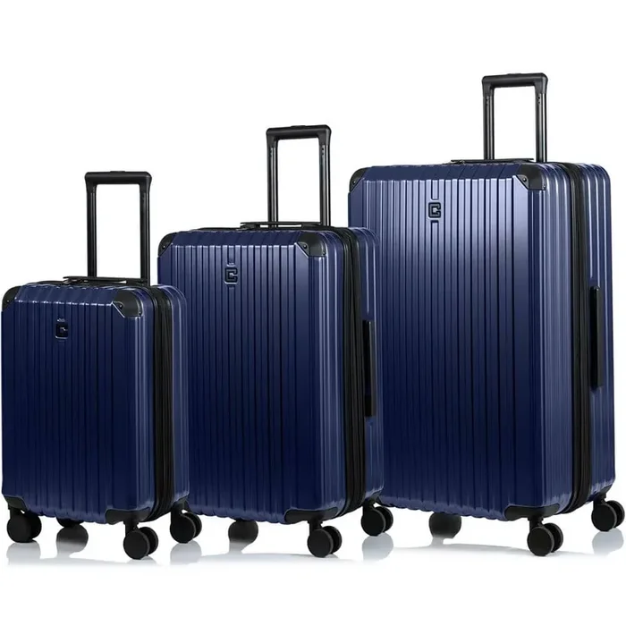 Element 28 in. 24 in. 20 in. Navy Hardside Luggage Set with Spinner Wheels (3-Piece)
