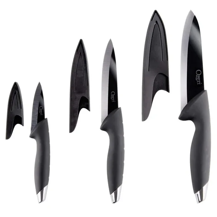 Elite Chef Black Ceramic 6-Piece Cookware Knife Set