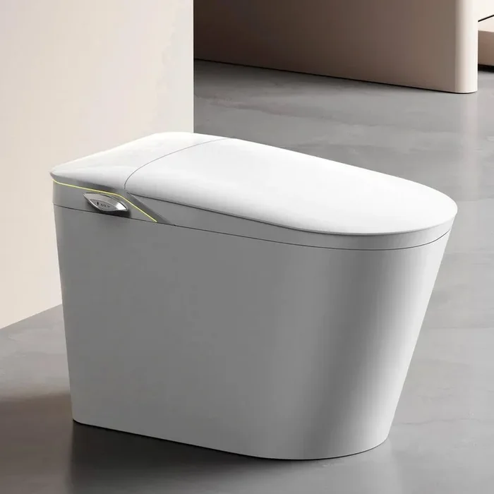 Elongated Smart Toilet with Bidet Built in 1.28 GPF Dual Flush with Auto Open/Close Lid, Heated Seat, Warm Dryer White