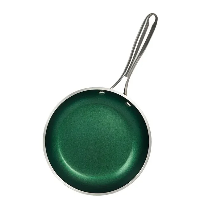 Emerald Green 12 in. Aluminum Ultra-Durable Triple Layer Non-Stick Frying Pan