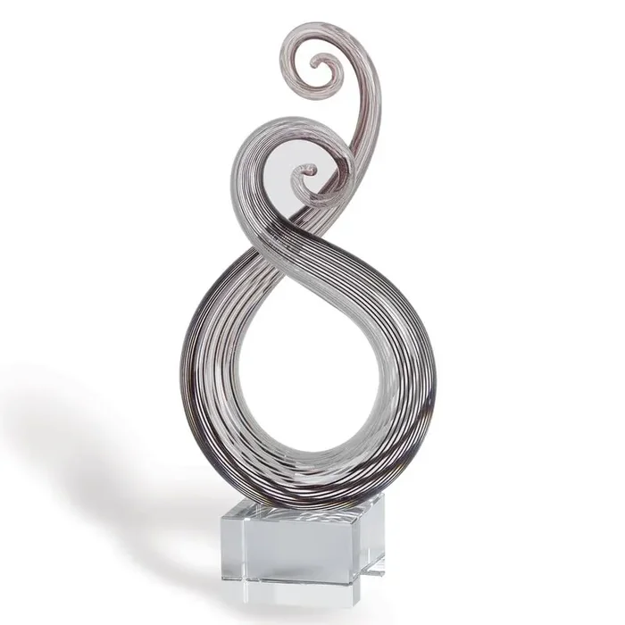 Entangle Murano Style 10 in. H Abstract Centerpiece