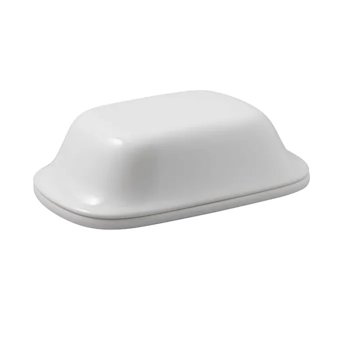 For Me White Covered Butterdish