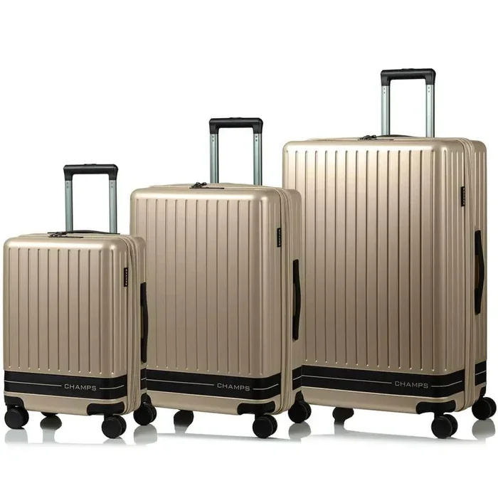 Fresh II 3-Piece Sand Hardside USB Luggage Set