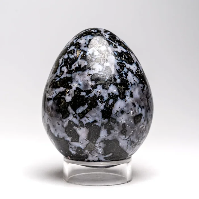 Genuine Polished Indigo Gabbro Egg from Madagascar (1.4 lbs)