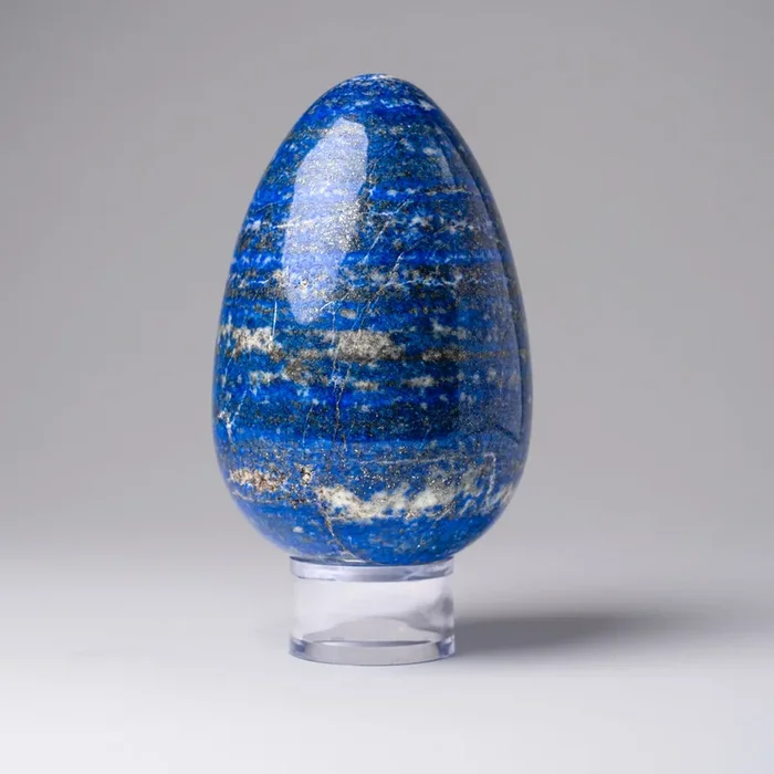Genuine Polished Lapis Lazuli Egg from Afghanistan (2.5 lbs)