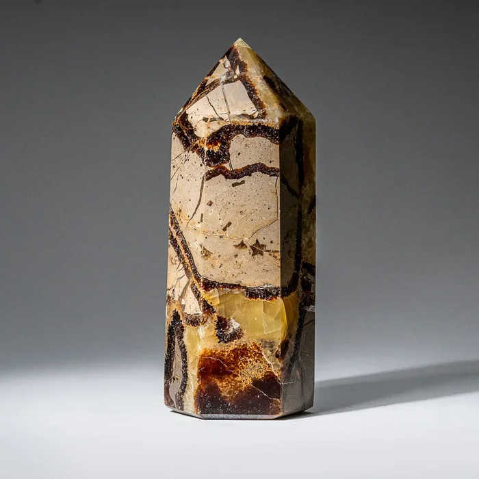 Genuine Polished Septarian Point from Madagascar (1.8 lbs)