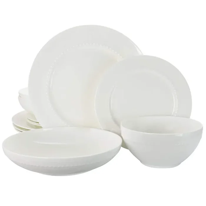 Gracious Dining 16-Piece White Dinnerware Set
