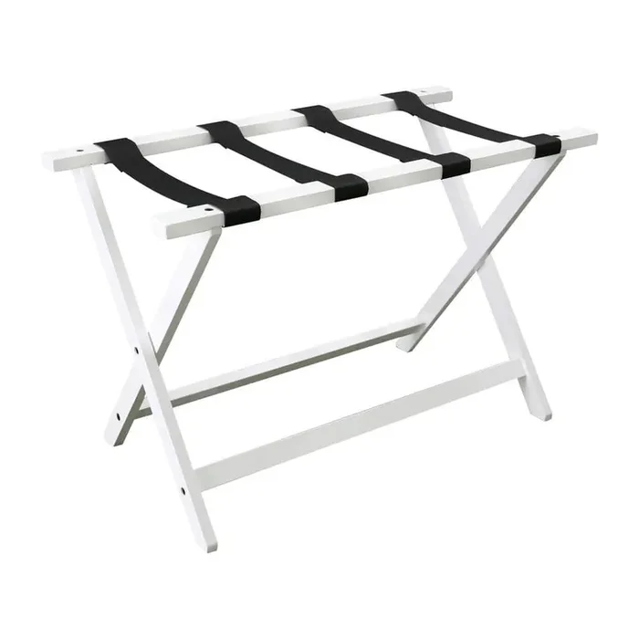 Heavy Duty 30 in. White Extra Wide Luggage Rack