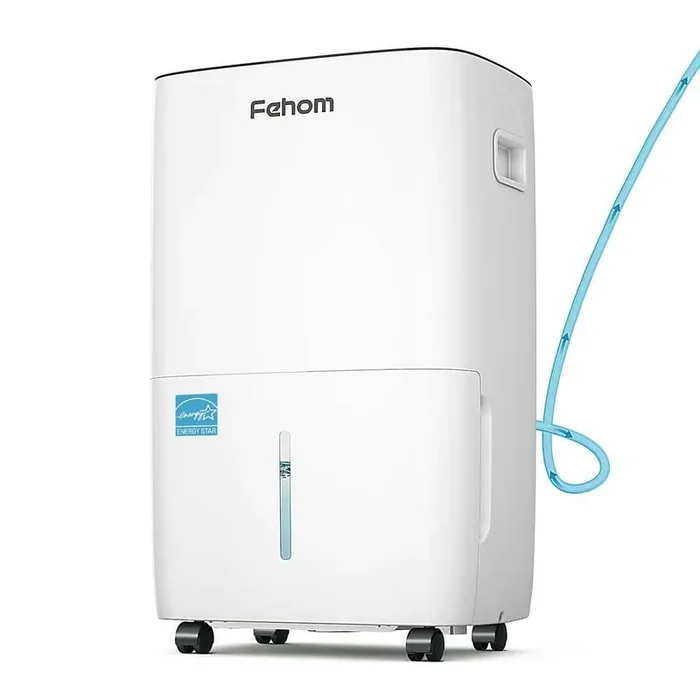 High Humidity 150pt.7,000 sq. ft. Energy Star Dehumidifier for Bedroom, Basement or Damp Rooms in White with Pump