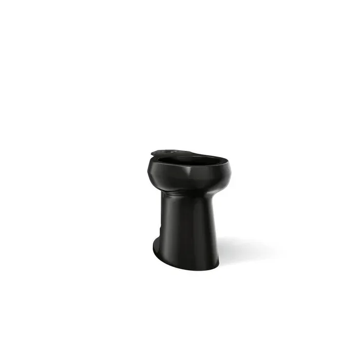 Highline Extra Tall 12 in. Rough In Elongated Toilet Bowl Only in Black, Seat Not Included