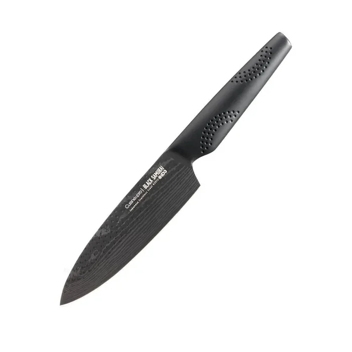 iD3 6 in. Steel Full Tang Black Samurai Chef‘s Knife