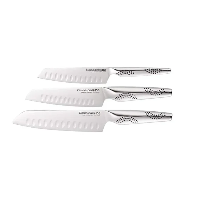 ID3 SANTOKU 3-Piece Stainless Steel Knife Set
