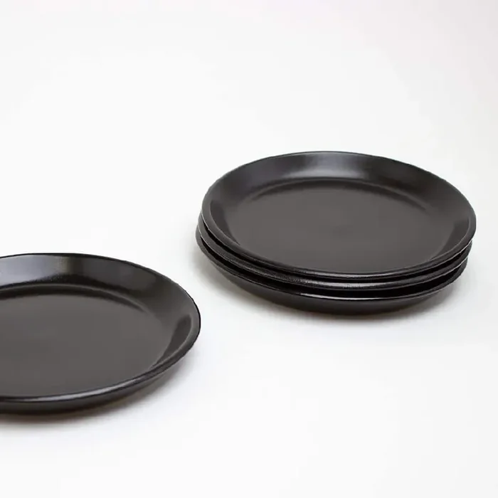 La Marsa 4-Piece Modern Onyx Stoneware Dinnerware Set (Service for 4)