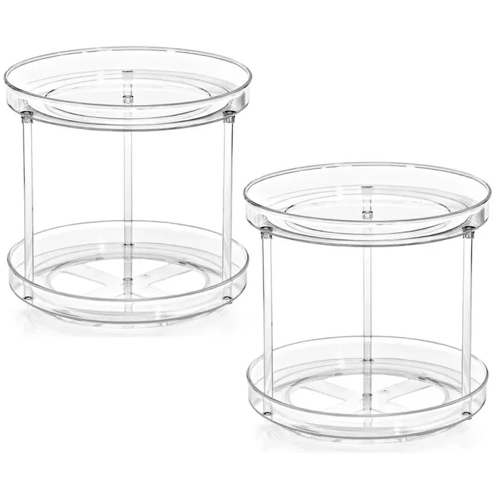 Lazy Susan Organizer, 9 in. 2 Tier 2 Pack