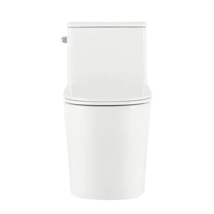 Liberte One-Piece 12 in. Rough-in 1.28 GPF Left-Hand Flush Elongated ADA Toilet in Glossy White