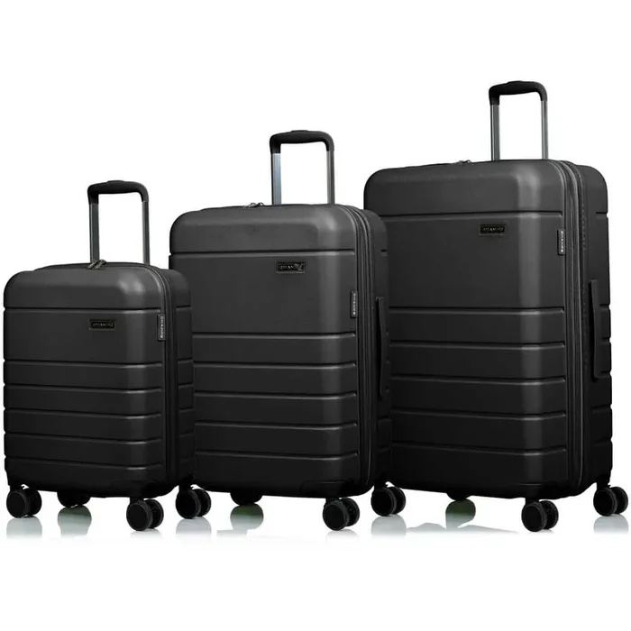 Linen 28 in., 24 in., 20 in. Hardside Luggage Set with Spinner Wheels (3-Piece)