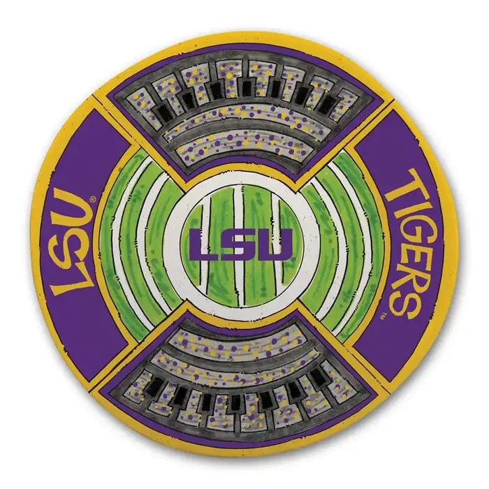 LSU Football Stadium Melamine Platter