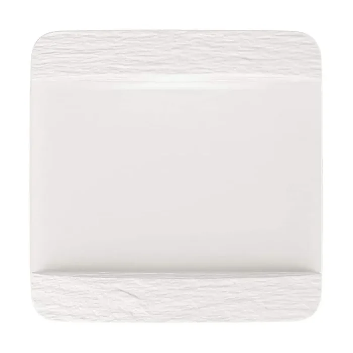 Manufacture Rock Blanc Dinner Plate Square