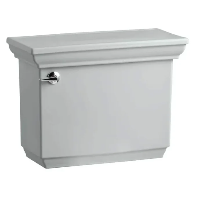 Memoirs 1.28 GPF Single Flush Toilet Tank Only with AquaPiston Flush Technology in Ice Grey