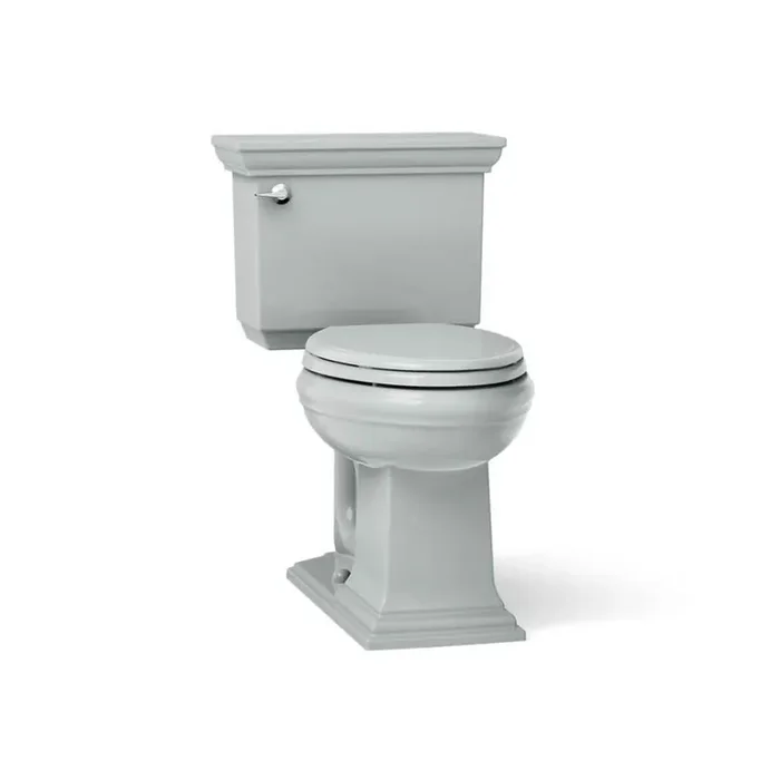 Memoirs 12 in. Rough In 2-Piece 1.28 GPF Single Flush Elongated Toilet in Ice Grey Seat Not Included