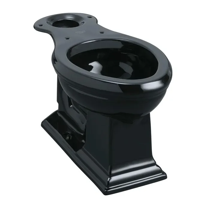 Memoirs Comfort Height Elongated Toilet Bowl Only in Black Black