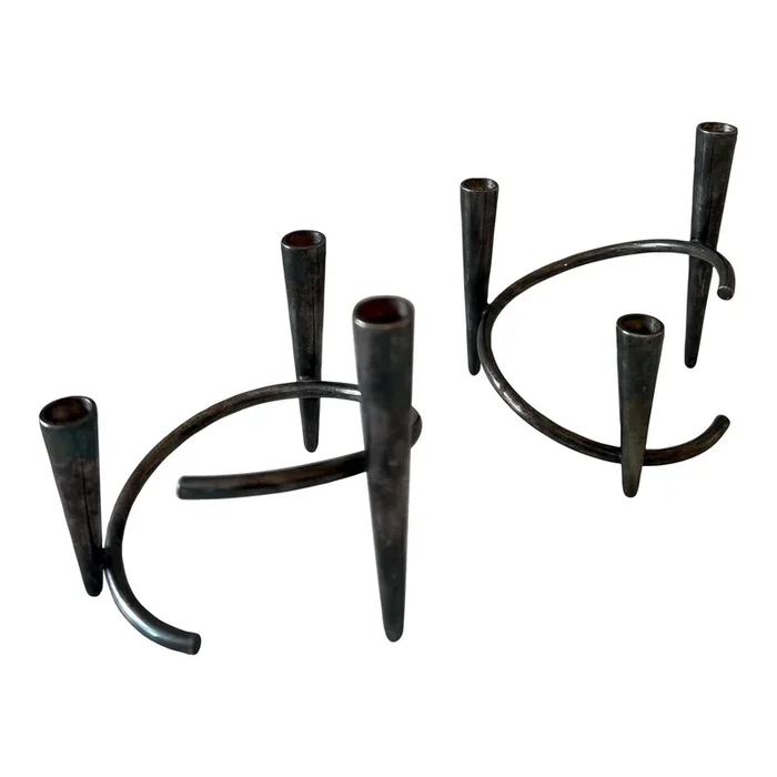 Mid Century Danish Candleholders by E. Dragsted