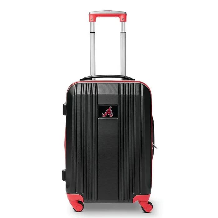 MLB Atlanta Braves 21 in. Red Hardcase 2-Tone Luggage Carry-On Spinner Suitcase
