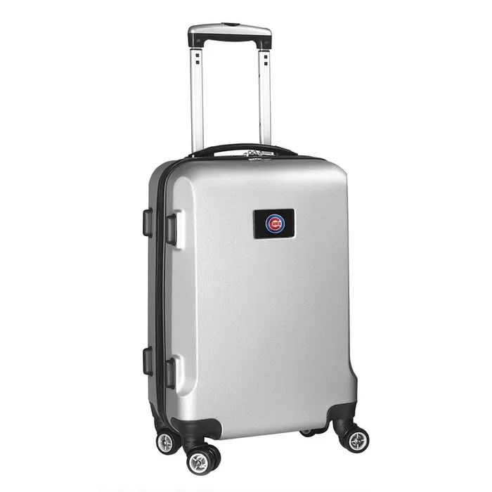 MLB Chicago Cubs Silver 21 in. Carry-On Hardcase Spinner Suitcase
