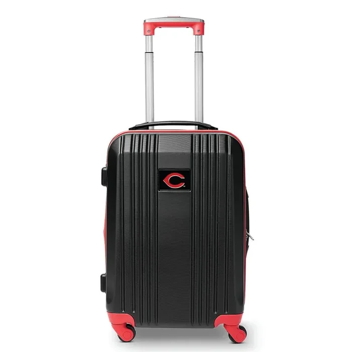 MLB Cincinnati 21 in. Red Hardcase 2-Tone Luggage Carry-On Spinner Suitcase