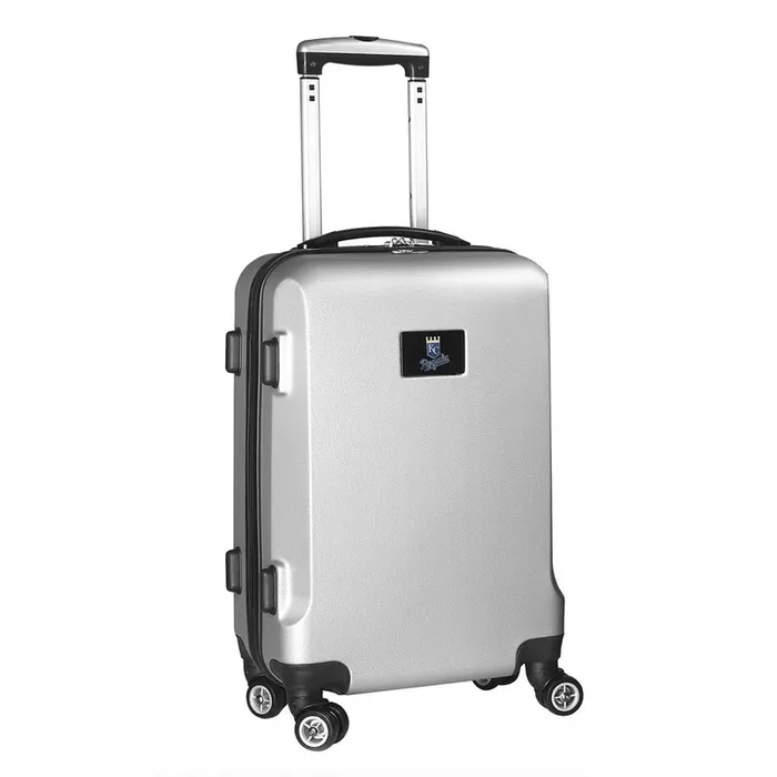 MLB Kansas City Royals Silver 21 in. Carry-On Hardcase Spinner Suitcase