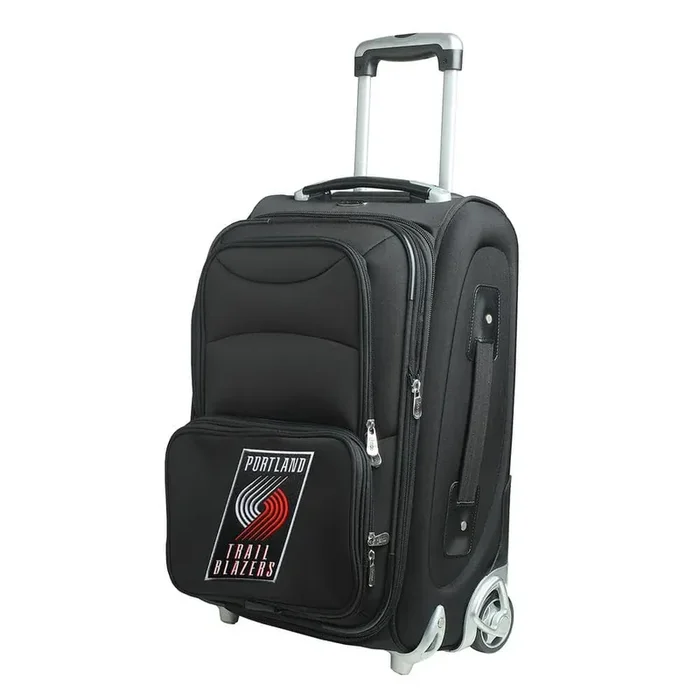NBA Portland TrailBlazers 21 in. Black Carry-On Rolling Softside Suitcase