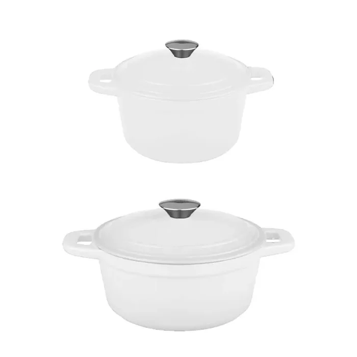 Neo 4-Piece Cast Iron Stock Pot Set with Lids