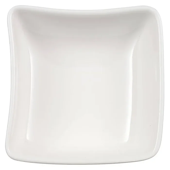 New Wave White Porcelain Dip Bowl