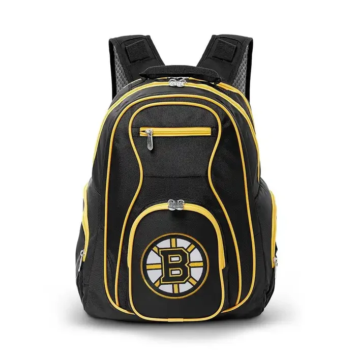 NHL Boston Bruins 19 in. Black Trim Color Laptop Backpack