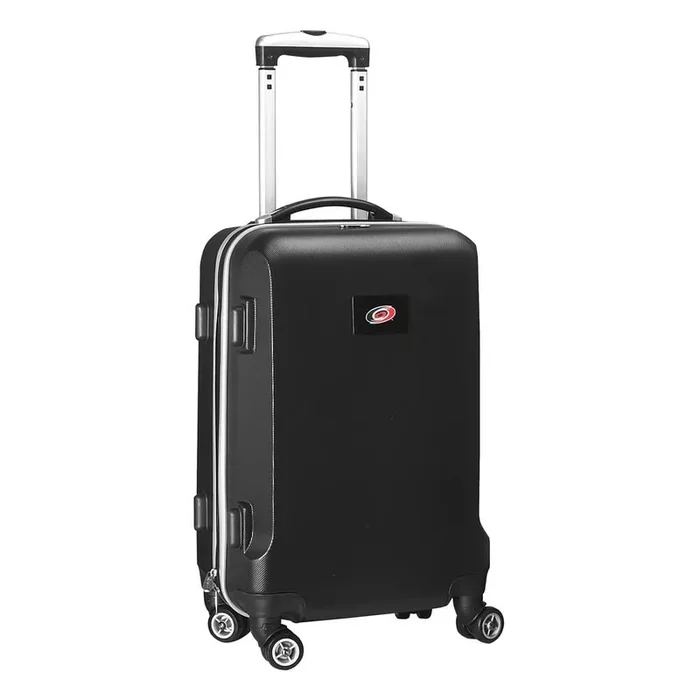 NHL Carolina Hurricanes Black 21 in. Carry-On Hardcase Spinner Suitcase