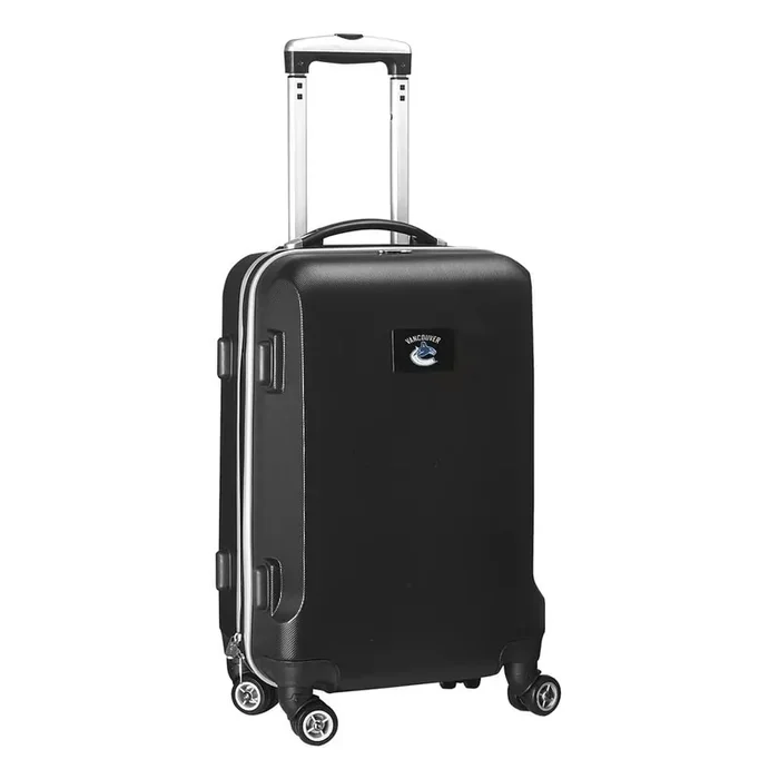 NHL Vancouver Canucks Black 21 in. Carry-On Hardcase Spinner Suitcase