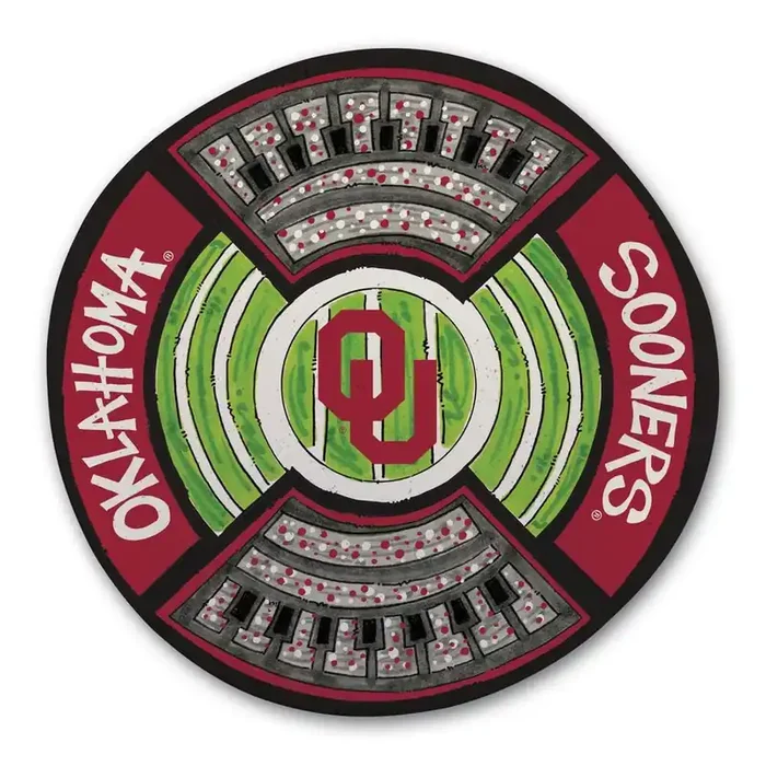 Oklahoma Football Stadium Melamine Platter
